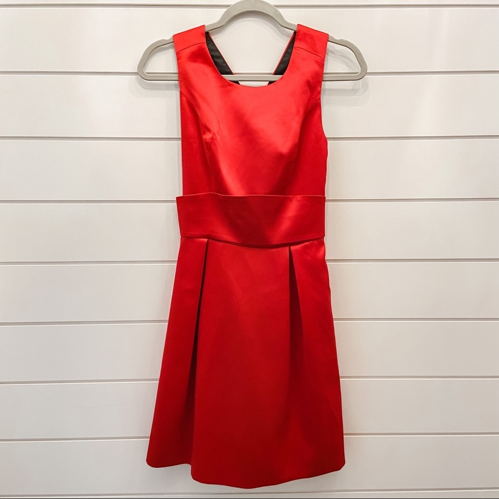Red Satin Dress